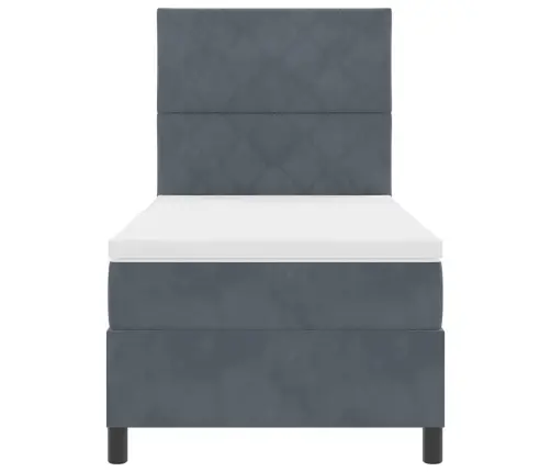 Led Čiužinio Lova Tamsiai Pilka 100 X 200 Cm Audinys