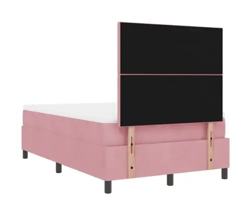 Led Čiužinio Lova Su Čiužiniu Rožinė 120 X 200 Cm Audinys