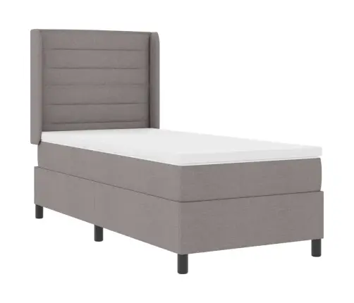 Led Čiužinio Lova Su Čiužiniu Taupe 80 X 200 Cm Audinys