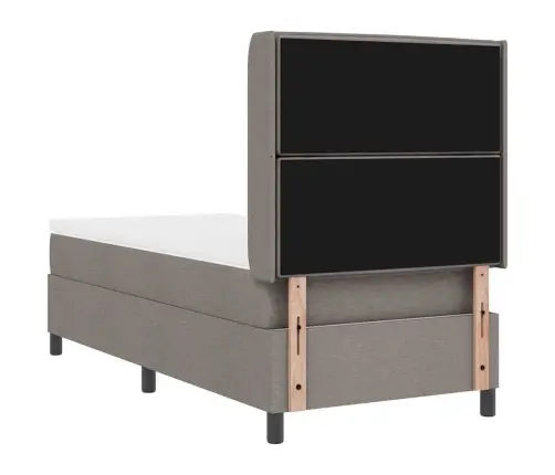 Led Čiužinio Lova Su Čiužiniu Taupe 80 X 200 Cm Audinys