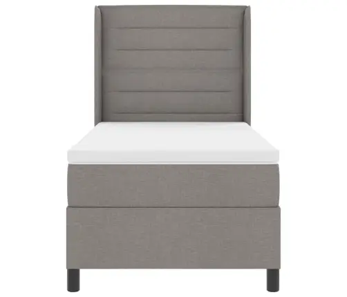 Led Čiužinio Lova Su Čiužiniu Taupe 80 X 200 Cm Audinys