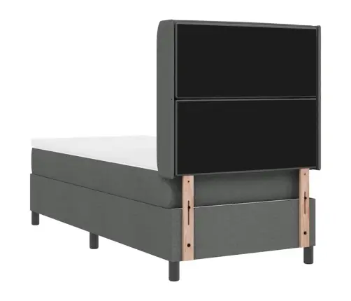 Led Box Spring Voodi Madratsiga Tumehall 90 X 200 Cm Kangas