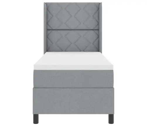 Led Čiužinio Lova Šviesiai Pilka 80 X 200 Cm Audinys