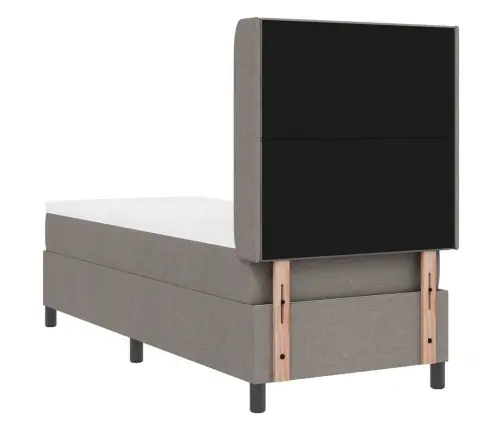 Led Box Spring Voodi Peaga Pruunikashall 80 X 200 Cm Kangas