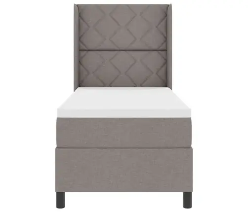 Led Box Spring Voodi Peaga Pruunikashall 80 X 200 Cm Kangas