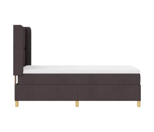 Kiemas Lova Su Čiužiniu Su Galvūgalio Ruda 140 X 200 Cm Audinys