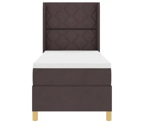 Kiemas Lova Su Čiužiniu Su Galvūgalio Ruda 140 X 200 Cm Audinys