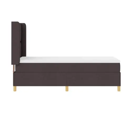 Kiemas Lova Su Čiužiniu Su Galvūgalio Ruda 140 X 200 Cm Audinys