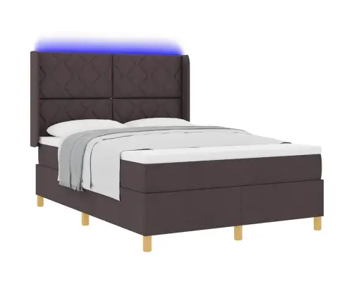 Kiemas Lova Su Čiužiniu Su Galvūgalio Ruda 160 X 200 Cm Audinys