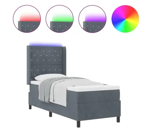 Karbi Vedrumadrats Led -Ribatuledega Tumehall 80 X 200 Cm Samet