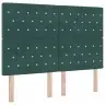 Led Dėžės Spyruoklinė Lova Su Čiužiniu Žalia 140 X 190 Cm
