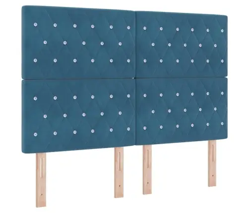 Led Box Spring Gulta Ar Matraci Argyle Zila 160 X 200 Cm Samts Vidaxl