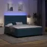 Led Box Spring Gulta Ar Matraci Zila 180 X 200 Cm Samts Vidaxl