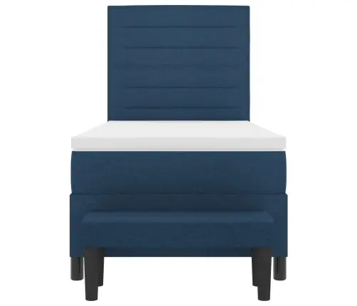 Kiemas Lova Su Čiužiniu Mėlyna 80 X 200 Cm Audinys