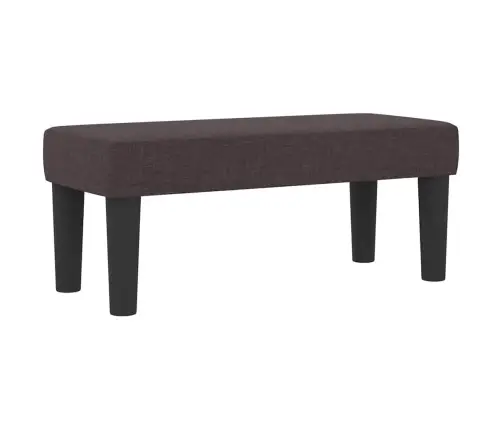 Kiemas Lova Su Čiužiniu Tamsiai Rudas 80 X 200 Cm Audinys