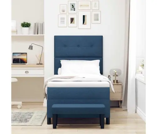 Karbi Vedrumadrats Madratsiga Peaga Sinine 80 X 200 Cm Kangas