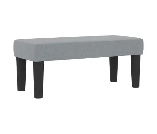 Kiemas Lova Su Čiužiniu Šviesiai Pilka 90 X 200 Cm Audinys