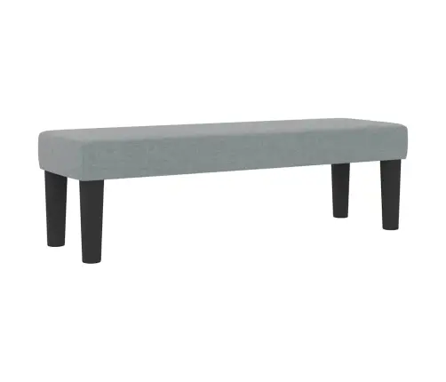 Kastītes Atsperu Gulta Gaiši Pelēks 140 X 190 Cm Audums Vidaxl