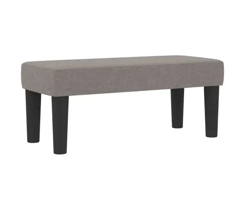 Kiemas Lova Taupe 90 X 200 Cm Audinys & Apdirbta Mediena