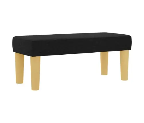 Koferis Gultai Ar Matraci Un Soli Melnā Krāsā 100X200 Cm Audumā Vidaxl