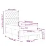 Karbi Vedrumadrats Madratsiga Peaga Helehall 90 X 190 Cm Samet