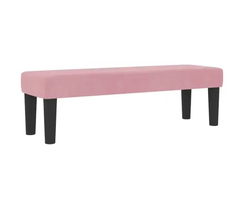 Kastītes Atsperu Gulta Ar Matraci Rozā 120 X 190 Cm Samts Vidaxl