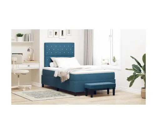 Karbi Vedrumadrats Madratsiga Tumesinine 120 X 200 Cm Samet