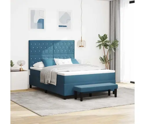 Karbi Vedrumadrats Madratsiga Tumesinine 140 X 200 Cm Samet