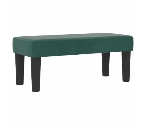 Kastītes Atsperu Gulta Ar Matraci Tumši Zaļa 80 X 200 Cm Samts Vidaxl