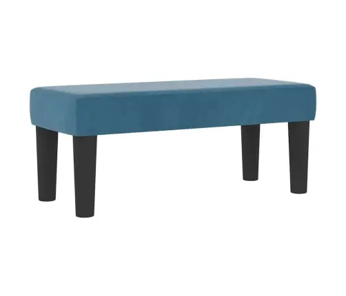 Kastītes Atsperu Gulta Ar Matraci Tumši Zila 90 X 190 Cm Samts Vidaxl