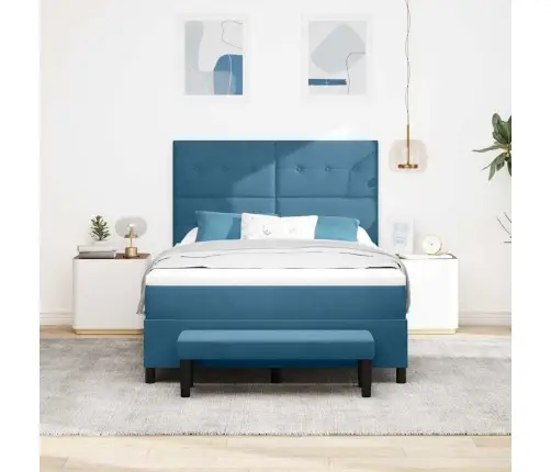 Karbi Vedrumadrats Madratsiga Tumesinine 160 X 200 Cm Samet