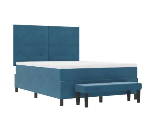 Karbi Vedrumadrats Madratsiga Tumesinine 160 X 200 Cm Samet