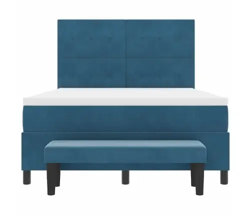 Karbi Vedrumadrats Madratsiga Tumesinine 160 X 200 Cm Samet