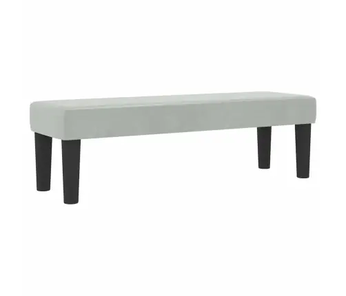 Kastes Atsperu Gulta Ar Matraci Un Soli Gaiši Pelēka 140X200 Cm Samts Vidaxl