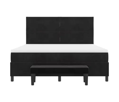 Karbi Vedrumadrats Madratsiga Peaga Must 180 X 200 Cm Samet