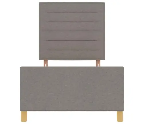 Voodi Raam Peaga Pruunikashall 80 X 200 Cm Kangas