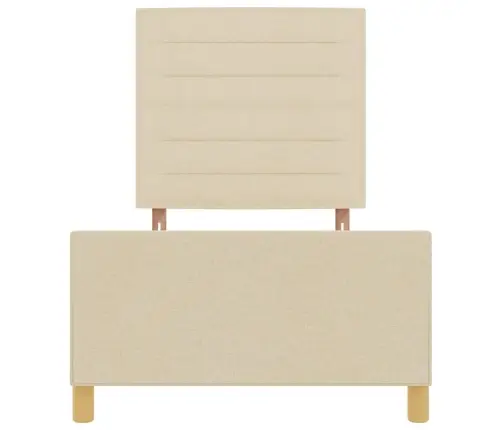 Voodi Raam Peaga Cream 90 X 200 Cm Kangas