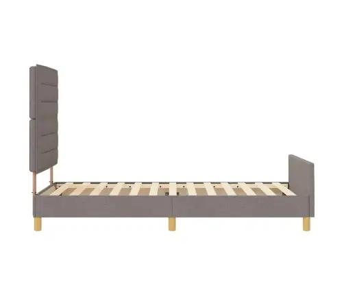 Voodi Raam Peaga Pruunikashall 100 X 200 Cm Kangas