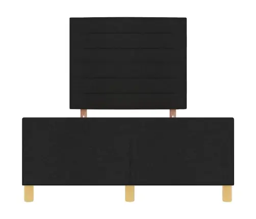 Gultas Rāmja Melns 120X190 Cm Audums Vidaxl