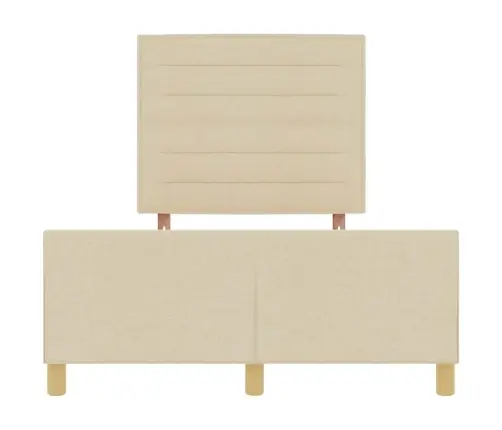 Voodi Raam Peaga Cream 140 X 190 Cm Kangas