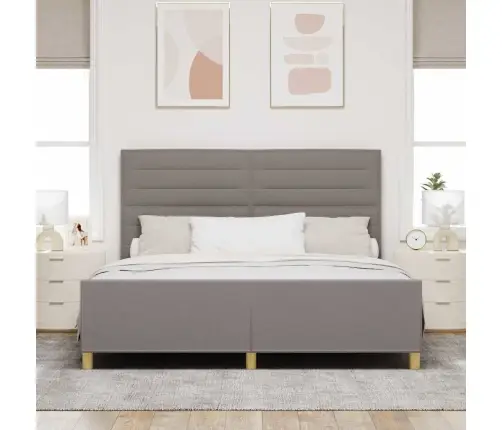 Lovos Rėmas Su Galvūgalio Taupe 180 X 200 Cm Audinys