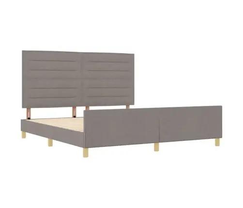 Lovos Rėmas Su Galvūgalio Taupe 180 X 200 Cm Audinys