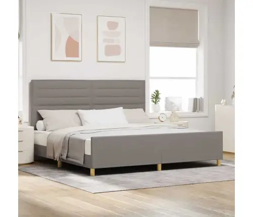 Lovos Rėmas Su Galvūgalio Taupe 200 X 200 Cm Audinys