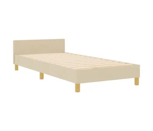 Lovos Rėmas Su Galvūgalio Kreminė 100 X 200 Cm Audinys