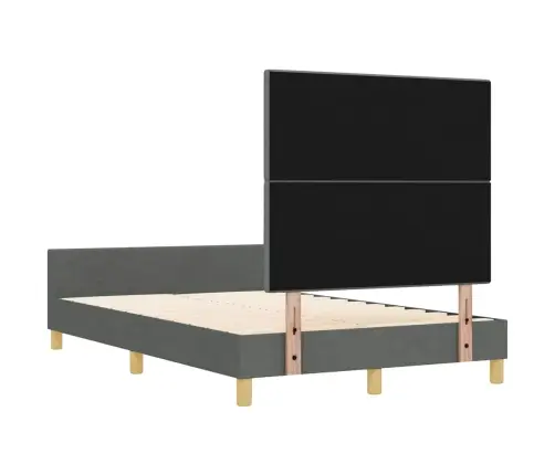 Lovos Rėmas Su Galvūgalio Tamsiai Pilka 120 X 200 Cm Audinys