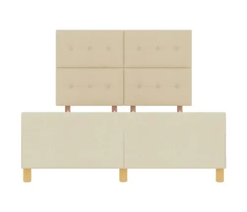 Voodi Raam Peaga Cream 140 X 190 Cm Kangas