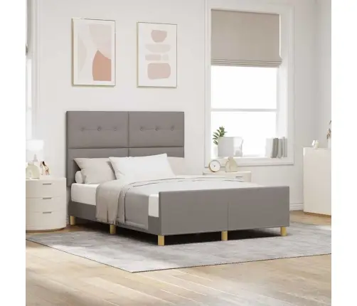 Lovos Rėmas Su Galvūgalio Taupe 140 X 200 Cm Audinys