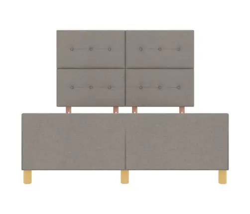 Voodi Raam Peaga Pruunikashall 160 X 200 Cm Kangas