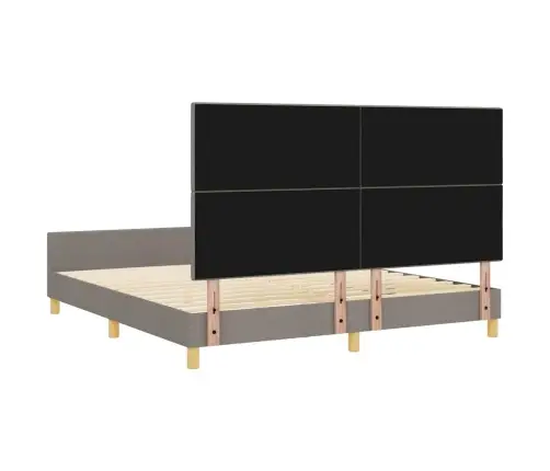 Lovos Rėmas Su Galvūgalio Taupe 180 X 200 Cm Audinys