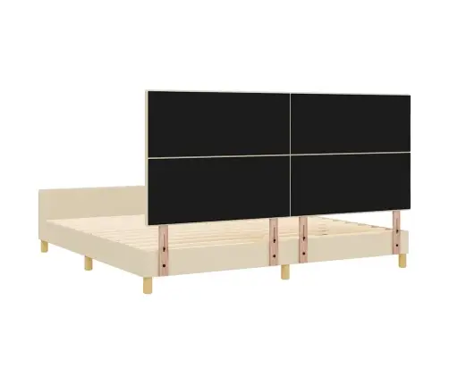 Voodi Raam Peaga Cream 200 X 200 Cm Kangas